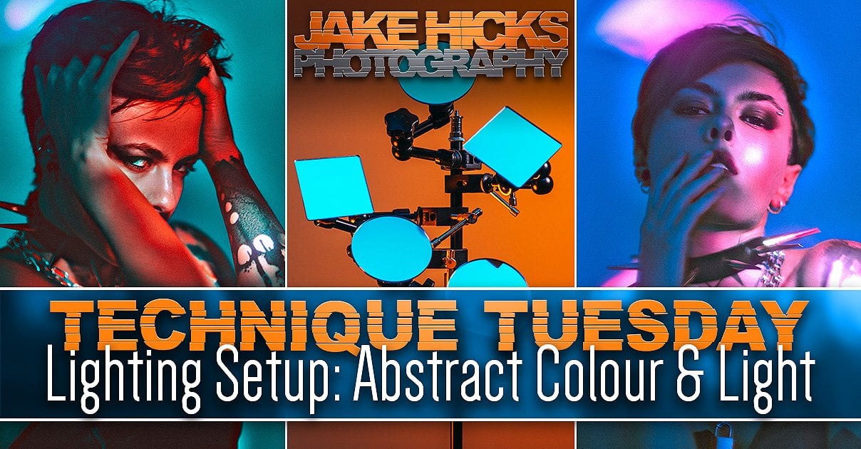 abstract color and light lighting setup