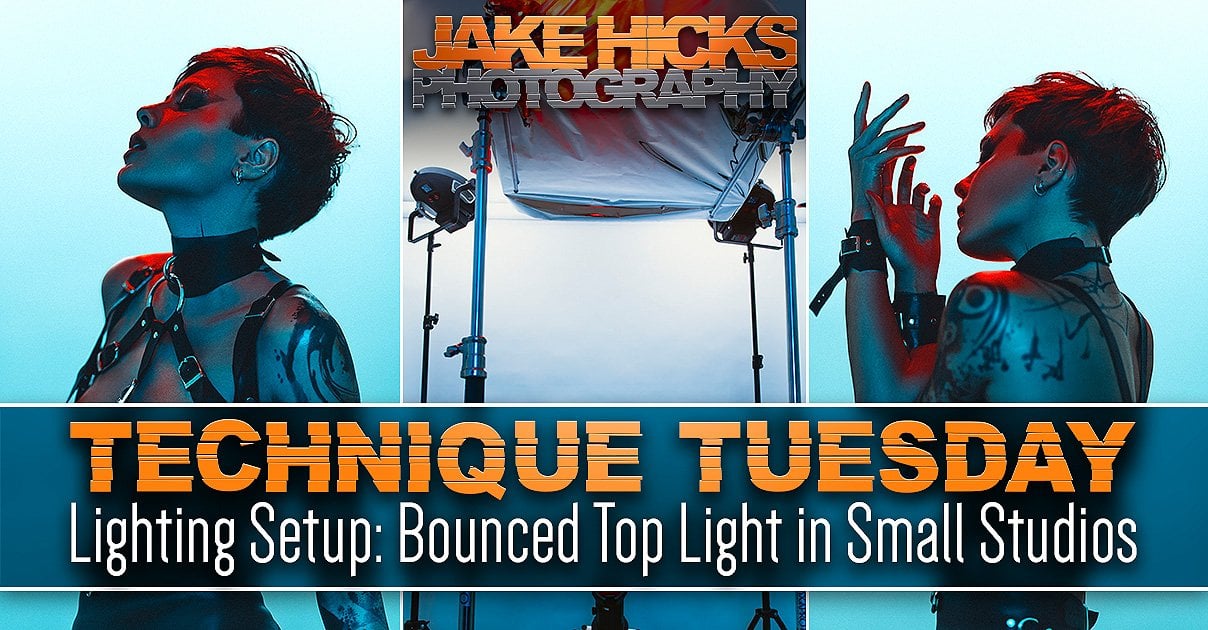 Bounced top light in small studios