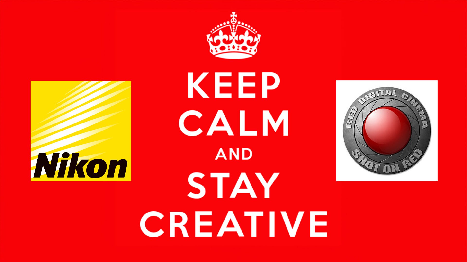 Nikon RED keep calm logo