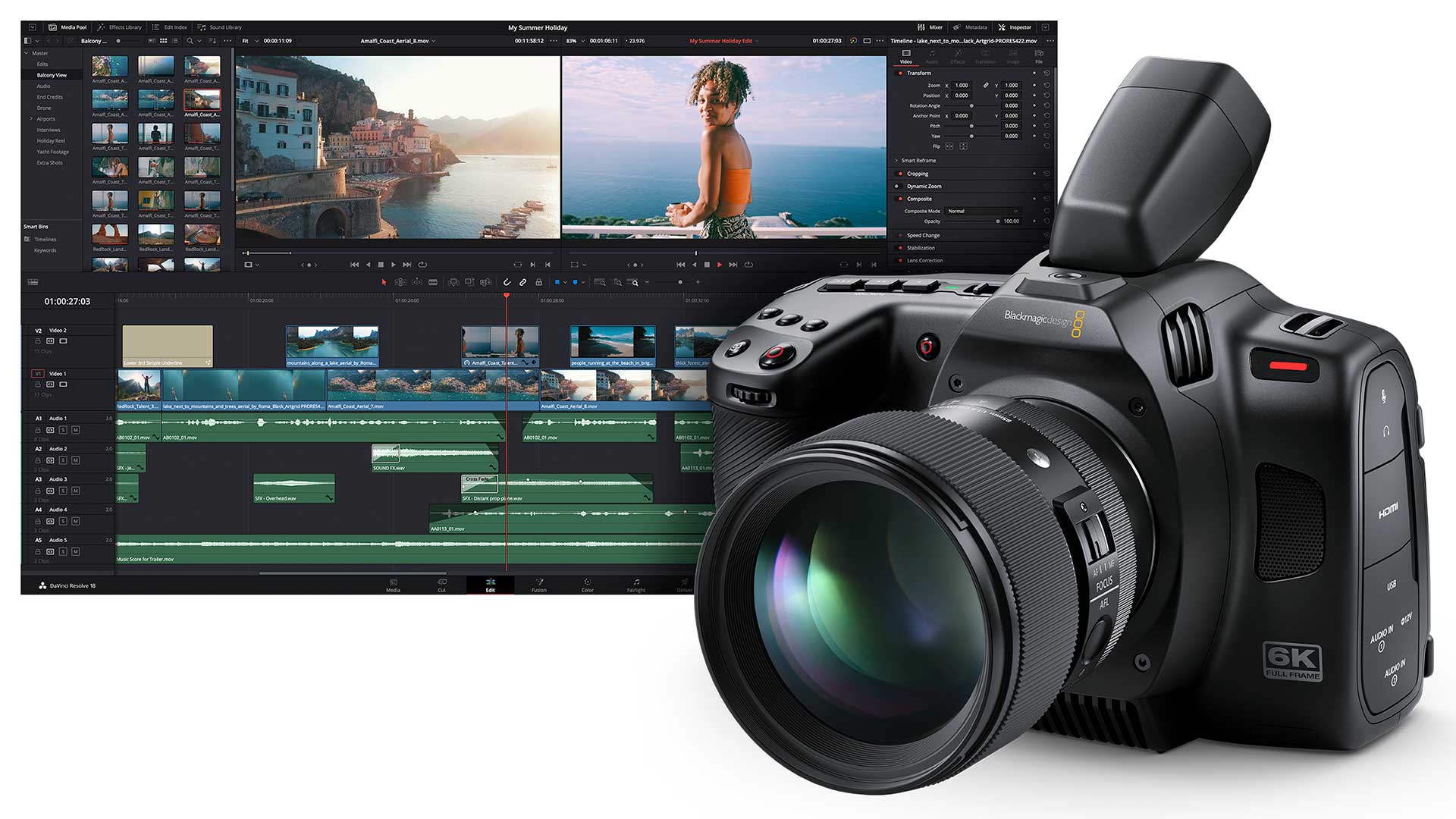 Blackmagic DaVinci Resolve 18.6.5 & Cinema Camera 6K
